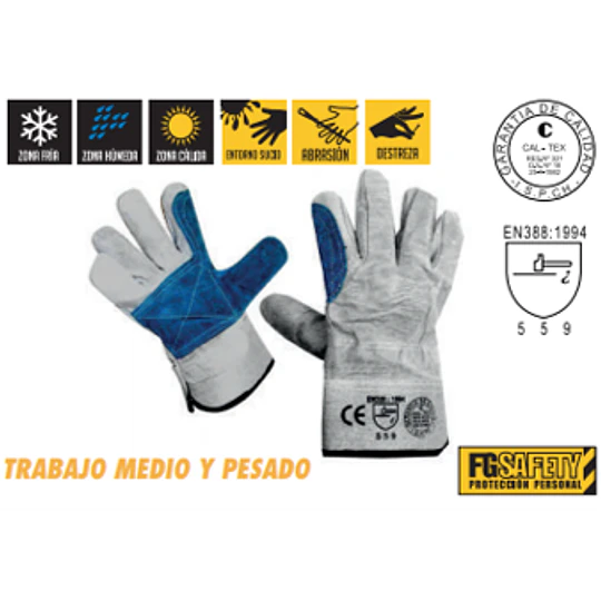 GUANTE DESCARNE PALMA REFORZADA FG SAFETY