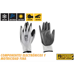 GUANTE NYLON /POLIURETANO TALLA 7 FG SAFETY