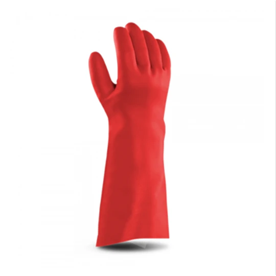 GUANTE PVC 18 ROJO FG SAFETY