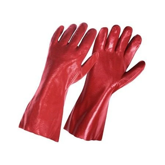 GUANTE PVC ROJO 14 FG SAFETY