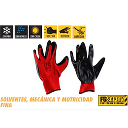 GUANTE QUICK FLEX NYLON TALLA 8 FG SAFETY