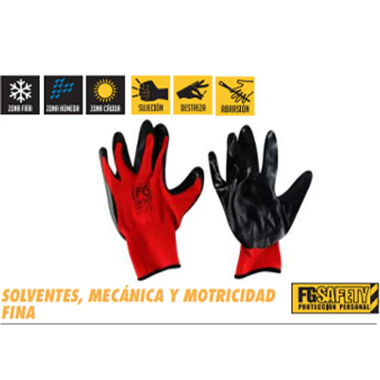 GUANTE QUICK FLEX NYLON TALLA 8 FG SAFETY