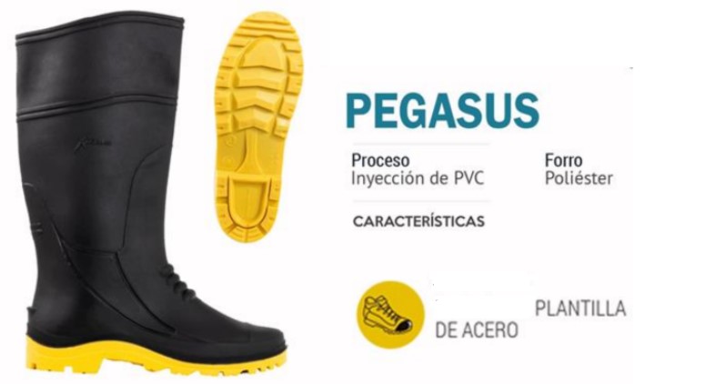 Bota de Seguridad Pvc Negra