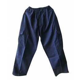 PANTALON POPLIN CARGO AZUL XL