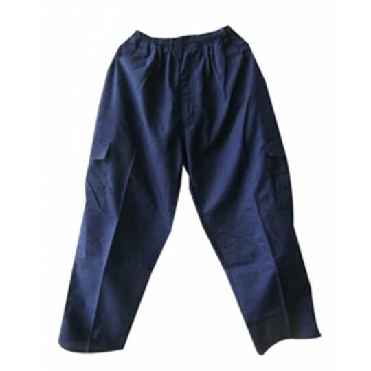 PANTALON POPLIN CARGO AZUL XL