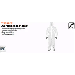 OVEROL DESECHABLE XL