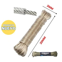 CUERDA DE PVC PARA COLGAR ROPA 20M FERRETOOLS