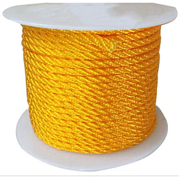 CORDEL NYLON AMARILLO 10MM X METRO