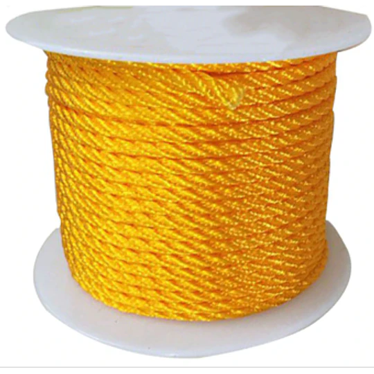 CORDEL NYLON AMARILLO 10MM X METRO