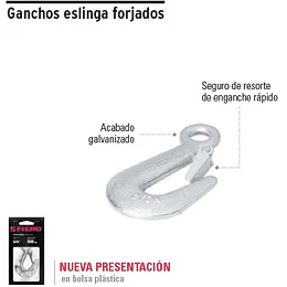 GANCHO TRUPER C/SEGURO 3/4PULG # GANES-3/4