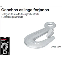 GANCHO TRUPER C/SEGURO 5/8PULG # GANES-5/8