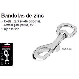 MOSQUETON C/DEST. FIERO 3 1/2PULG # BDZ-3.1/2