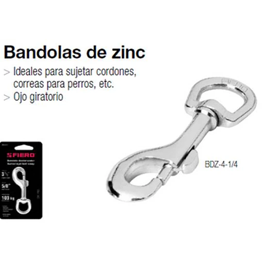 MOSQUETON C/DEST. FIERO 3 1/2PULG # BDZ-3.1/2