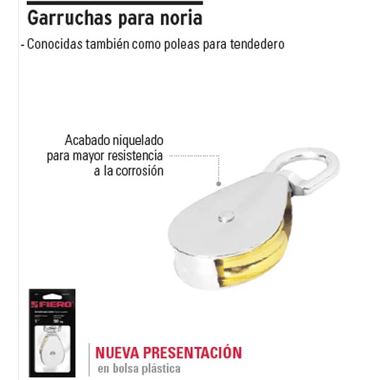 ROLDANA TRUPER SENCILLA 3/4 40KG # GANO-3/4