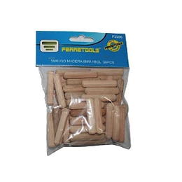 TARUGO DE MADERA 8MM BOL. 50 UND FERRETOOLS