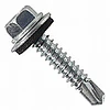 Pack 16 cajas - Tornillo Autoperforante Punta Broca Zinc Golilla Y Goma 21/2 