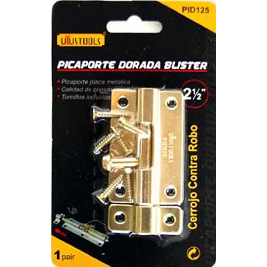 PICAPORTE DORADO 21/2PULG UYUSTOOLS