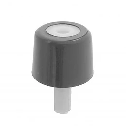 TOPE PUERTA CONICO PLASTICO GRIS