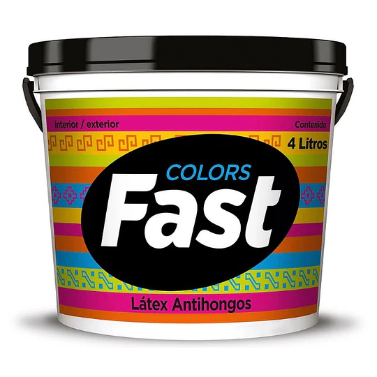 LATEX ANTIHONGO TRICOLOR AZUL ELECTRICO 1 GL FAST