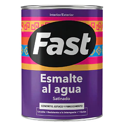 ESMALTE AL AGUA BLANCO 1/4 GL FAST