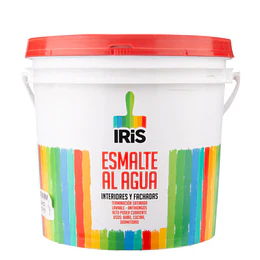 ESMALTE AL AGUA BLANCO 4 GL PLAST IRIS /FAST