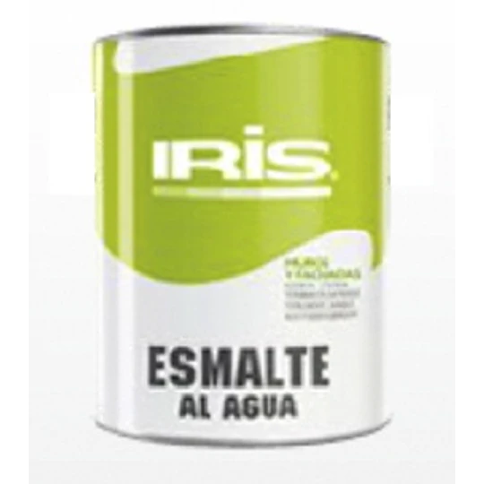 ESMALTE AL AGUA IRIS AMARILLO CRUDO 1/4 GL