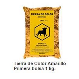TIERRA DE COLOR AMARILLO 1KG