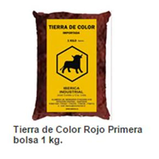 TIERRA DE COLOR ROJA 1KG