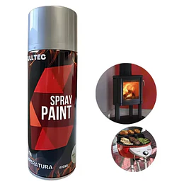 PINTURA SPRAY ALTA TEMPERATURA PLATA 400ml FULLTEC/SELLOTEC