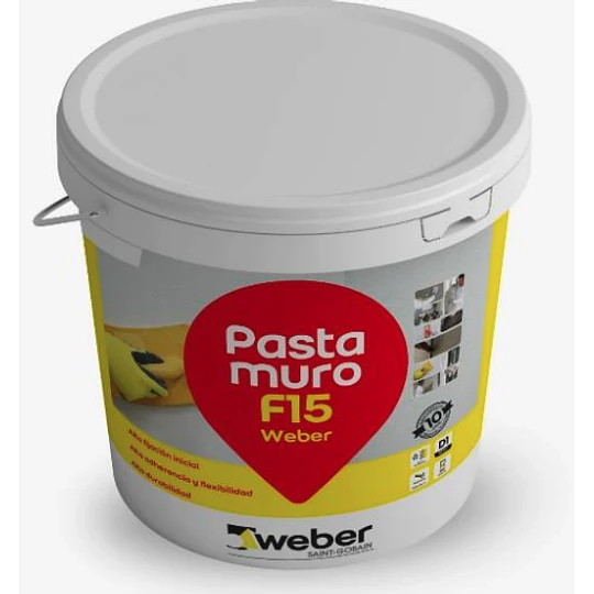 PASTA MURO F15  PLUS WEBER 25 KG
