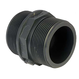NIPLE PVC HIDR. 1  HE