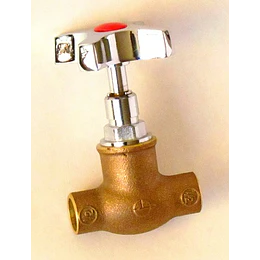 LLAVE PASO CROMADA 1/2 MAN.CRUZ BRONCE TAUMM
