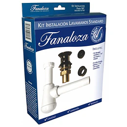 KIT INSTALACION LAVAMANOS STANDARD FANALOZA