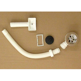 DESAGUE LAVAPLATO PLASTICO 11/2 C/REBALSE TAUMM