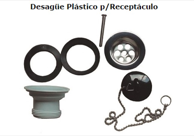 DESAGUE PLASTICO P/RECEPTACULO