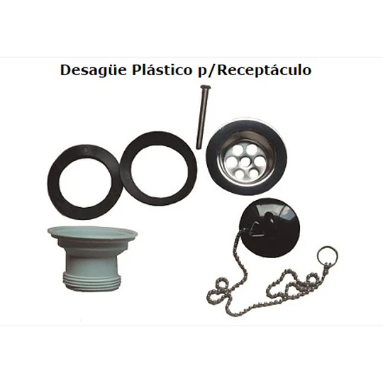 DESAGUE PLASTICO P/RECEPTACULO