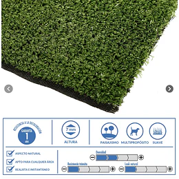 PASTO SINTETICO 7MM 1x1 MTS HOME COLLECTION