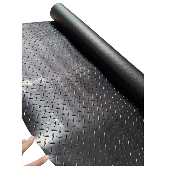 ALFOMBRA GOMA DIAMANTADA ROLLO 1X2MTS
