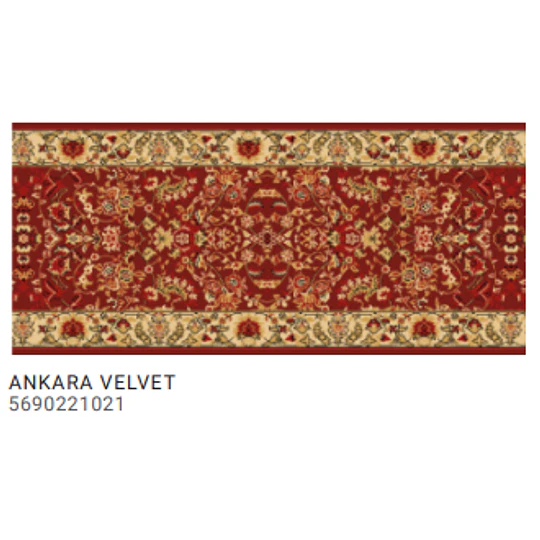 ALFOMBRA PASILLO ANKARA VELVET 0,67MT X METRO LINEAL
