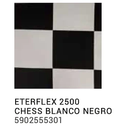 ETERFLEX CHESS BLANCO NEGRO X METRO LINEAL