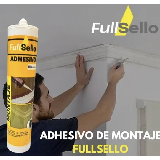 SILICONA ADHESIVO MONTAJE 280ML BLANCO FULLSELLO / SELLOMAC