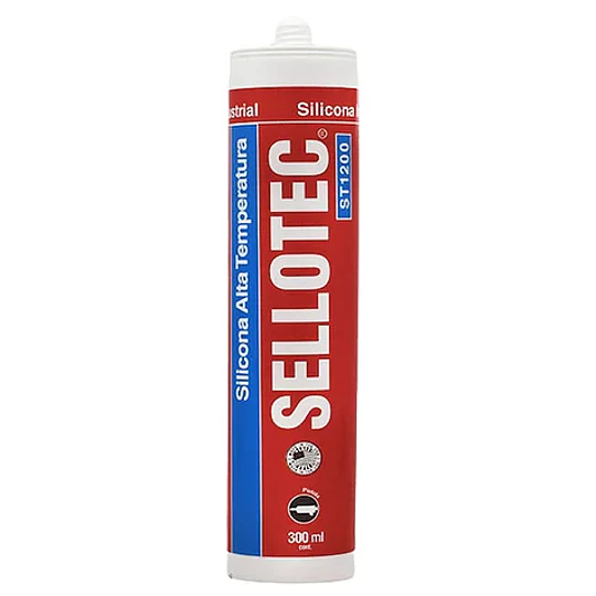SILICONA ROJA ALTA TEMPERA 290ML SELLOMAC