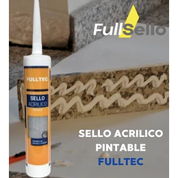 SILICONA SELLADOR ACRILICO PINTABLE BLANCO FULLTEC / SELLOMAC