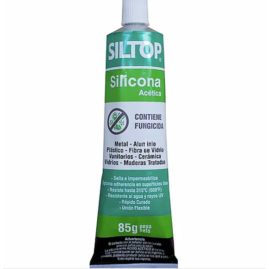 SILICONA ACETICA TRANSPARENTE 85GR SILTOP