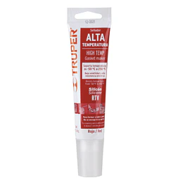 SILICONA ALTAS TEMPERATURA ROJO 85G TRUPER