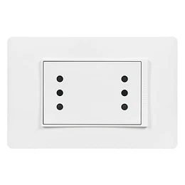 ENCHUFE DOBLE 2P T 10A 250V ARMADA LUZICA PU1213 BTICINO