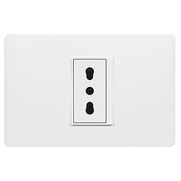 ENCHUFE SIMPLE 2P T 10/16A BLANCO ARMADA LUZICA PU1180 BTICINO