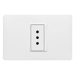 ENCHUFE SIMPLE 2P T 10A 250V ARMADA LUZICA PU1113 BTICINO