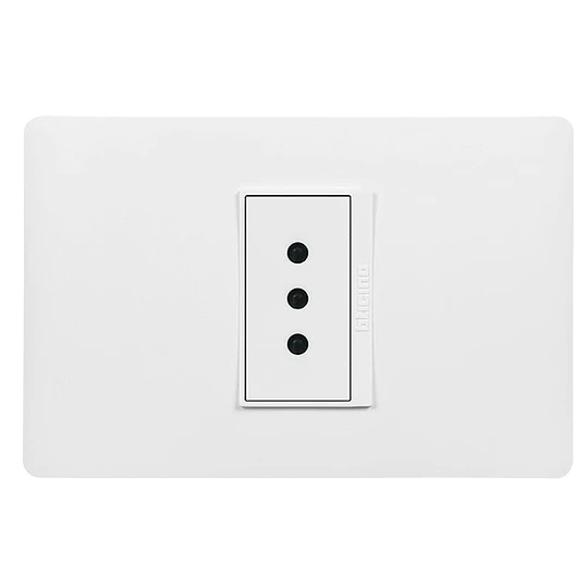 ENCHUFE SIMPLE 2P T 10A 250V ARMADA LUZICA PU1113 BTICINO