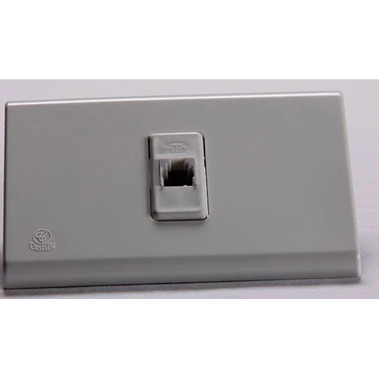 TOMA TELEFONICA RJ11 EMBUTIDA CASTILLO